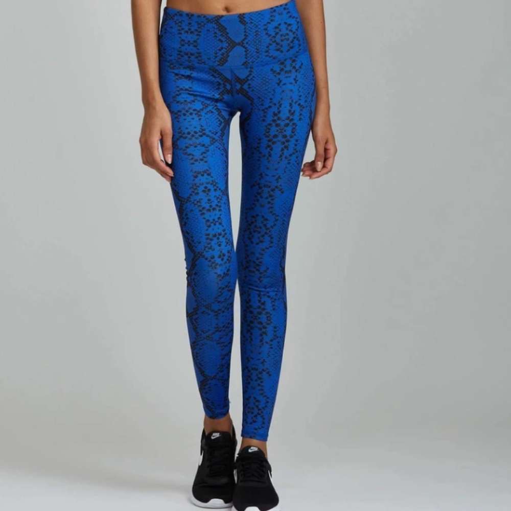 Blue Python Leggings - NWOT